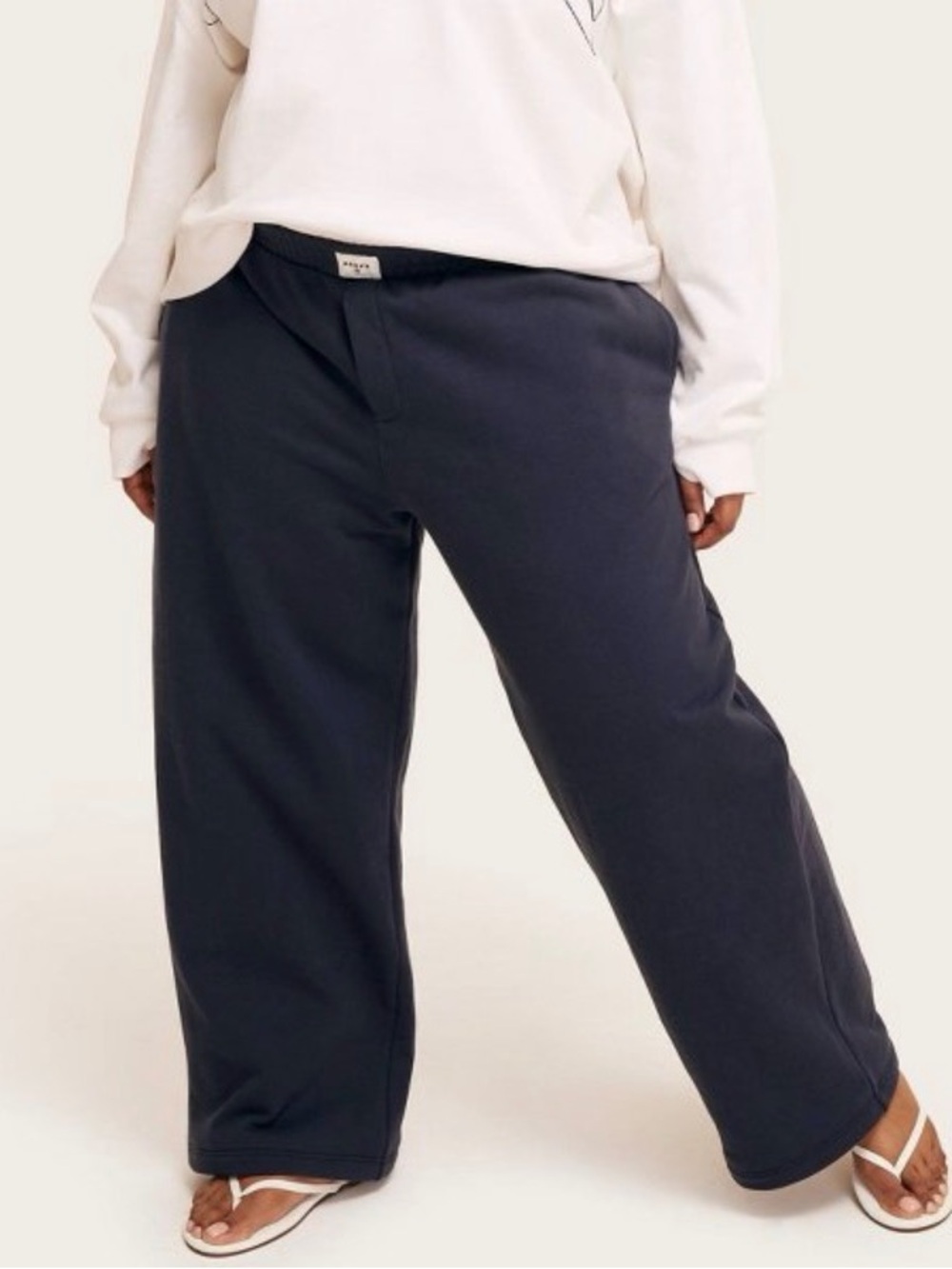 Parke x Target high rise boxer sweatpants size 2X navy blue color